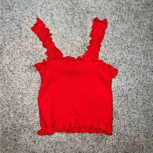 Teen/women’s red tank top